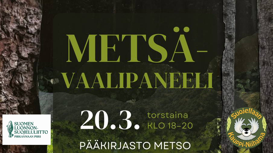 Järjestämme vaalipaneelin Tampereen kuntametsistä